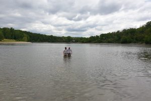 Křty na hostivařské přehradě 2021